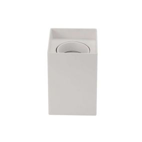 Plafonnier en Saillie Carré GU10/MR16 80mm avec Tête Inclinable Blanc Max 10W