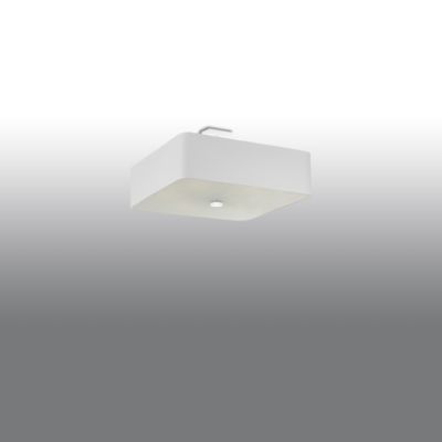 Plafonnier en tissu/verre/acier 5 lampes 45x45x25cm Sollux