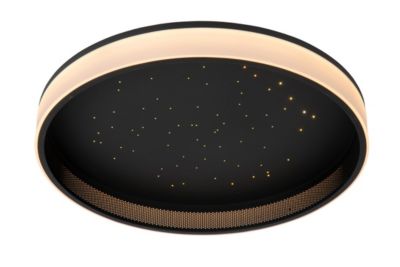 Plafonnier ESTREJA en acier avec LED intégré - Noir - Lucide