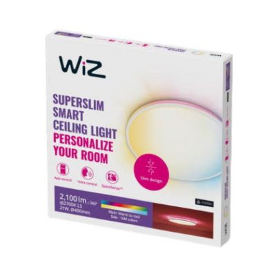 Plafonnier intelligent LED intégrée blanc froid à chaud + RGB Rune Wiz 2100lm 21W