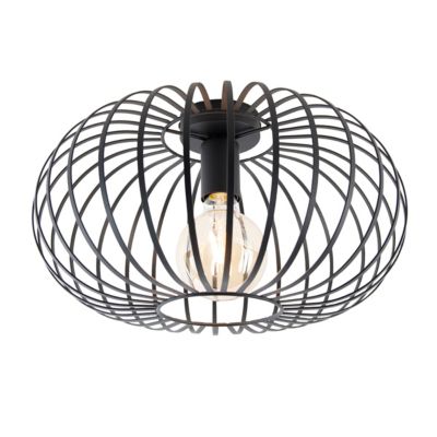Plafonnier intelligent noir 39 cm avec Wi-Fi G95 - Johanna