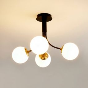 Plafonnier élégant boules en verre - Ciara