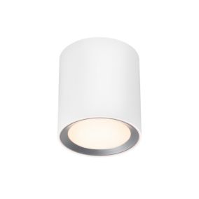 Plafonnier LANDON SMART, Salle de bain,  Métal couleur Blanc, LED Module, H.14, IP44 / NORDLUX Intérieur