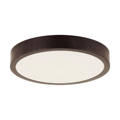 Plafonnier LED 18W Bois Wengé 28cm - Blanc Neutre 4000K - 5500K ...