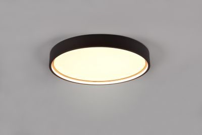Plafonnier LED 29W 3260 lm 2300+3000+4000K noir mat - Trio - Doha