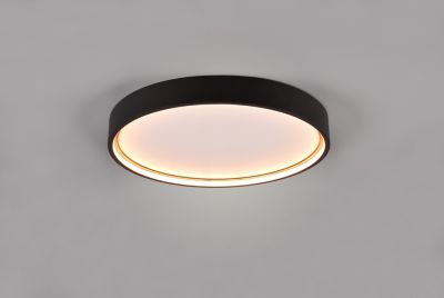 Plafonnier LED 29W 3260 lm 2300+3000+4000K noir mat - Trio - Doha