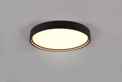 Plafonnier LED 29W 3260 lm 2300+3000+4000K noir mat - Trio - Doha