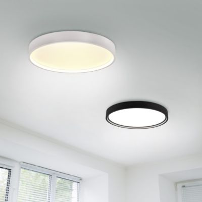 Plafonnier LED 29W 3260 lm 2300+3000+4000K noir mat - Trio - Doha