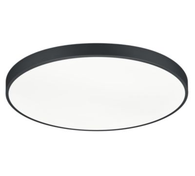 Plafonnier LED 2xSMD 51W 2300+3000+4000K noir mat métal/acrylique - Trio - Waco