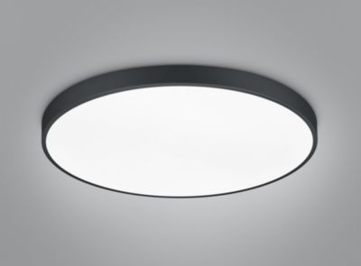 Plafonnier LED 2xSMD 51W 2300+3000+4000K noir mat métal/acrylique - Trio - Waco