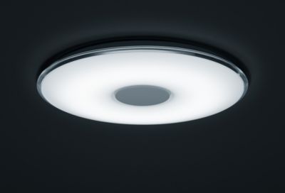 Plafonnier LED 43W - 5000lm, 3000-5500K - Dimmable - Télécommande - diam 60 cm - Blanc - IP20 - Trio - Tokyo