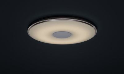 Plafonnier LED 43W - 5000lm, 3000-5500K - Dimmable - Télécommande - diam 60 cm - Blanc - IP20 - Trio - Tokyo