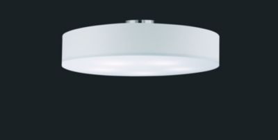 Plafonnier Led 5xE27 max. 60W Tissu Blanc - Trio - Hotel