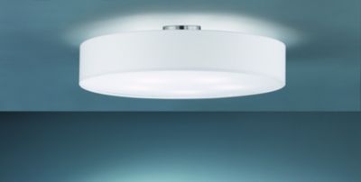 Plafonnier Led 5xE27 max. 60W Tissu Blanc - Trio - Hotel