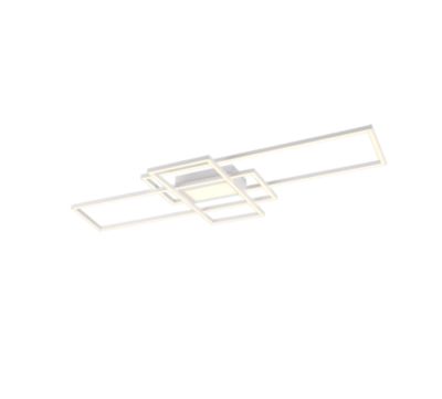 Plafonnier LED 60W - 7100lm, 3000/6500K - Variateur + Veilleuse - Blanc mat - Trio - Irvine