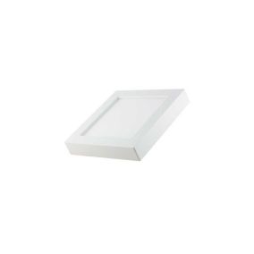 Plafonnier LED 6W étanche IP44 450lm (30W) Carré 122mmx122mm Blanc - Blanc CCT