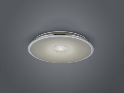 Plafonnier LED 91,5W chromé effet étoilé dimmable télécommande - Trio - Osaka
