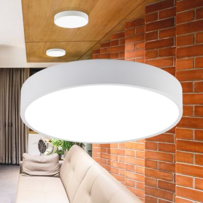 Plafonnier LED Blade-SR rond blanc 3en1 36W métal