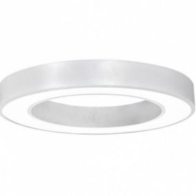 Plafonnier LED Blanc Rond 36W 50cm - Blanc Chaud 2300K - 3500K - SILAMP