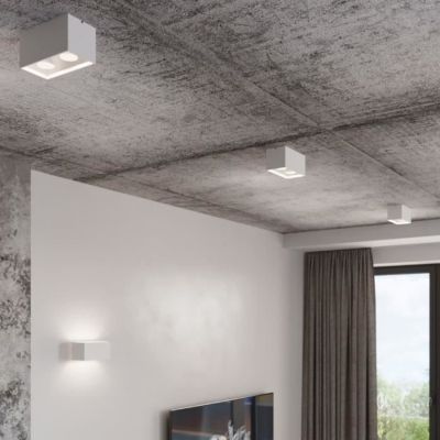 Plafonnier LED Blanc - SILUMEN - Rectangulaire - IP20 - Efficacité énergétique