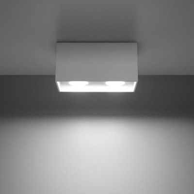 Plafonnier LED Blanc - SILUMEN - Rectangulaire - IP20 - Efficacité énergétique