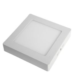 Plafonnier led Carré en saillie 12W 170x170mm Blanc Chaud 3000K