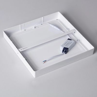 Plafonnier led Carré en saillie 24W 300x300mm Blanc Chaud 3200K