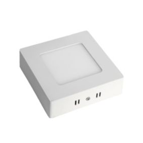 Plafonnier led Carré en saillie 6W 120x120mm Blanc Chaud 3000K