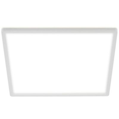 Plafonnier LED carré ultra-plat avec effet rétroéclairage - IP20 - 420 mm - Blanc - 4000K - 22W / 3000lm - Briloner