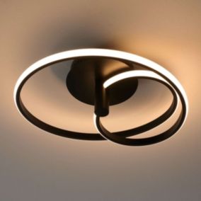 Plafonnier LED cercles lumineux dimmable - Keane