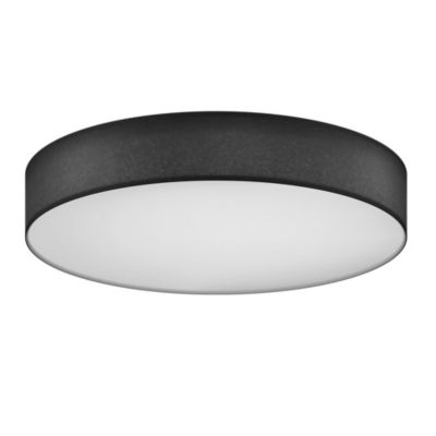Plafonnier LED connecté Smart RGB Ø40 cm noir IP20 24W 2350lm Calex