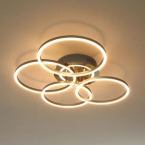 Plafonnier LED Dimmable design 4 cercles - Olava