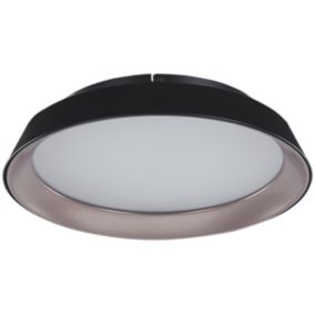 Plafonnier LED en métal noir BILIN