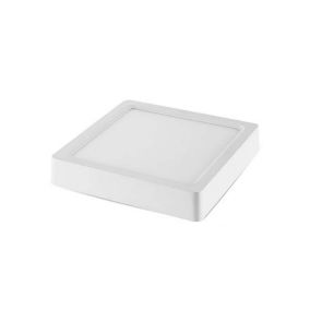 Plafonnier LED en Saillie 6W (50W) Blanc 120x120mm - Blanc Chaud 2800K