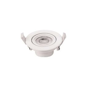 Plafonnier LED Encastrable Blanc 10W COB éclairage 50W - Blanc Chaud 2700K