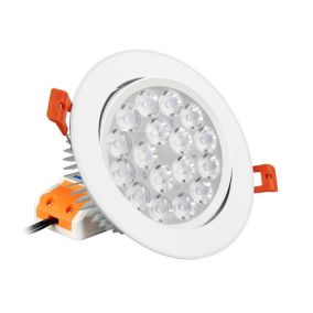 Plafonnier LED Encastrable Dimmable 9W 780lm 15 135mm Orientable 30 4/8 Zones - RGB+CCT 2700K-6500K pilotable 062