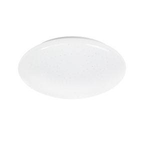 Plafonnier LED intégrée 1000lm 8W blanc neutre GoodHome Leto blanc H.8 x Ø25 cm