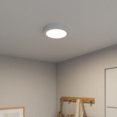 Plafonnier LED integrée 12W 1200lm blanc Ø.21,5cm GoodHome, Aius