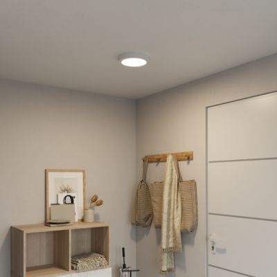 Plafonnier LED integrée 12W 1200lm blanc Ø.21,5cm GoodHome, Aius