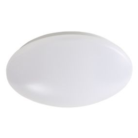 Plafonnier LED intégrée 1650lm 13W blanc froid GoodHome Ops blanc H.8.1 x Ø30 cm