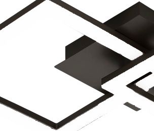 Plafonnier LED intégrée 22W Eglo Huerta blanc chaud l.31 x H.6.5 cm