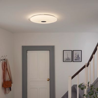 Plafonnier LED Dimmable 24W - Lot De 2 - Blanc, Design Moderne Pour Salon, Cuisine, Salle De Bain