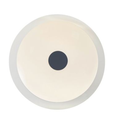 Plafonnier LED intégrée dimmable 2400lm 24W blanc chaud et blanc neutre GoodHome Angoon blanc H.4.9 x Ø40 cm