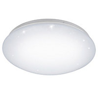 Plafonnier LED intégrée Giron IP20 0 6500 lm 54,5W blanc réglable de chaud à neutre Ø 76 0 x 8,50 Eglo noir