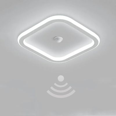 Plafonnier LED moderne avec détecteur de mouvement, éclairage écoénergétique pour chambre, couloir et escalier, 6000 K
