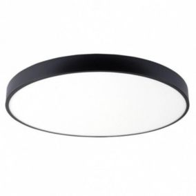 Plafonnier LED Noir 30W 40cm - Blanc Chaud 2300K - 3500K - SILAMP