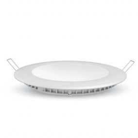 Plafonnier LED Rond 18W Extra Plat équivalent 150W Dimmable - Blanc Chaud 2700K