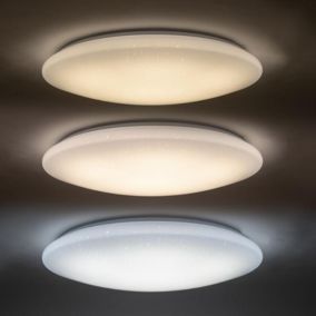 Plafonnier LED Rond 36W Ciel Etoilé - Blanc Froid 6000K - 8000K - SILAMP