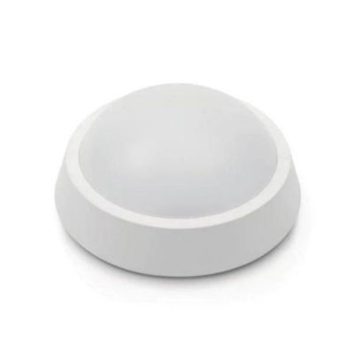 Plafonnier LED - SILUMEN - 8W - Blanc Rond - IP65 - 640 Lumens