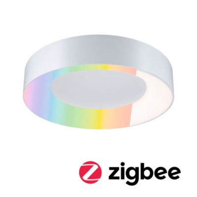 Plafonnier LED Smart Home Zigbee 3.0 Casca IP44 RGBW+ 1750lm 230V 20W gradable Blanc dépoli